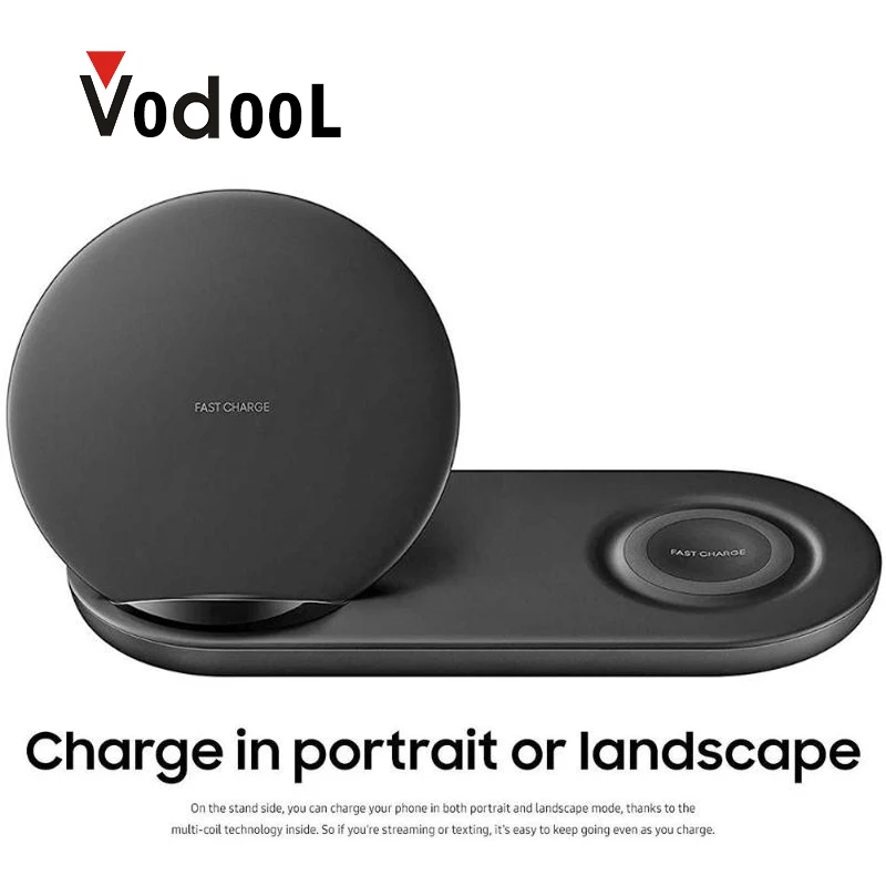 Black C VODOOL Аксессуары для мобильных телефонов 3 в 1 беспроводная зарядная док-станция для iPhone Airpods Apple Watch зарядное устройство для мобильного телефона - Тип штекера: Black C