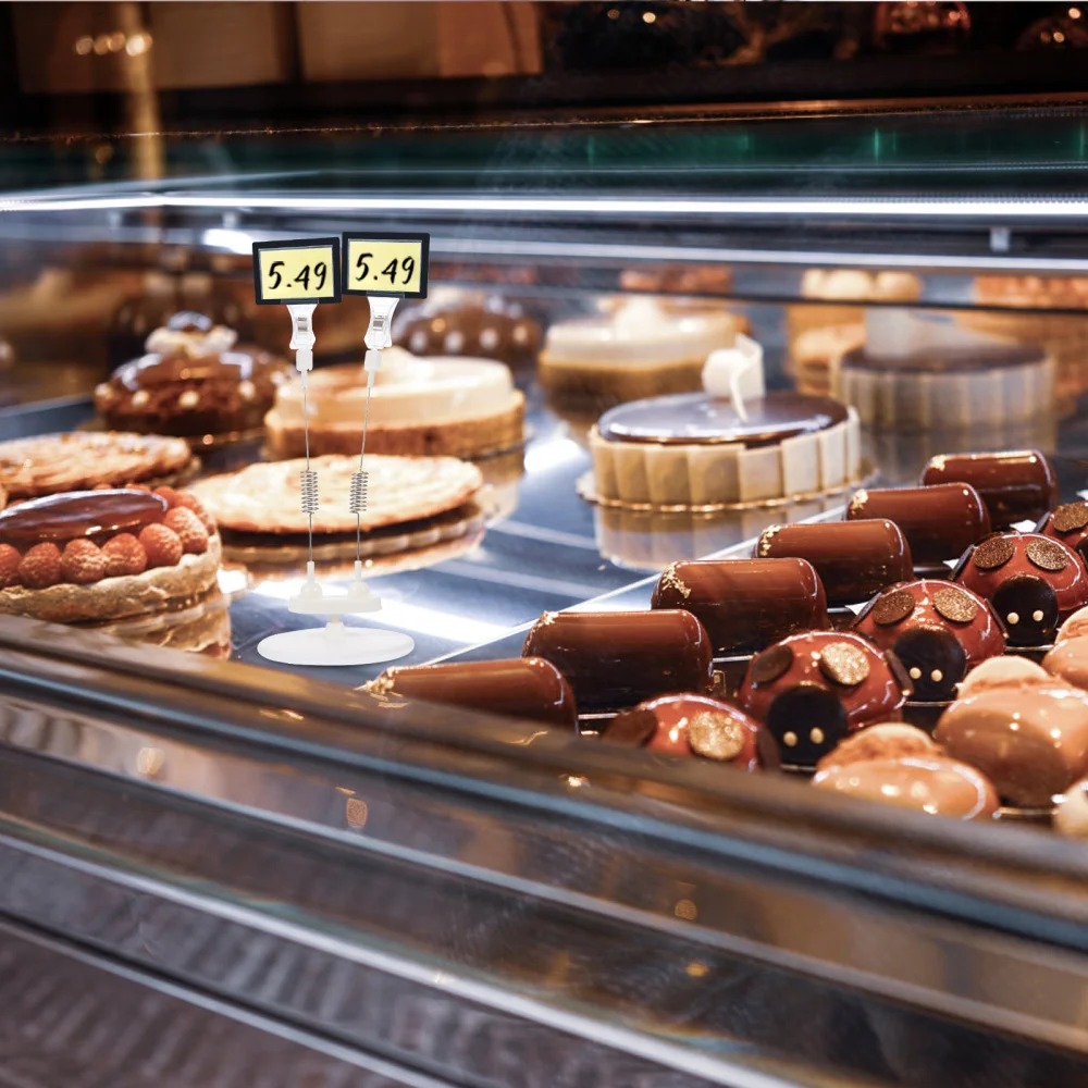 

1 Set of 3pcs Price Label Tag Advertise Clips Sign Display Portable Shelf Clamps