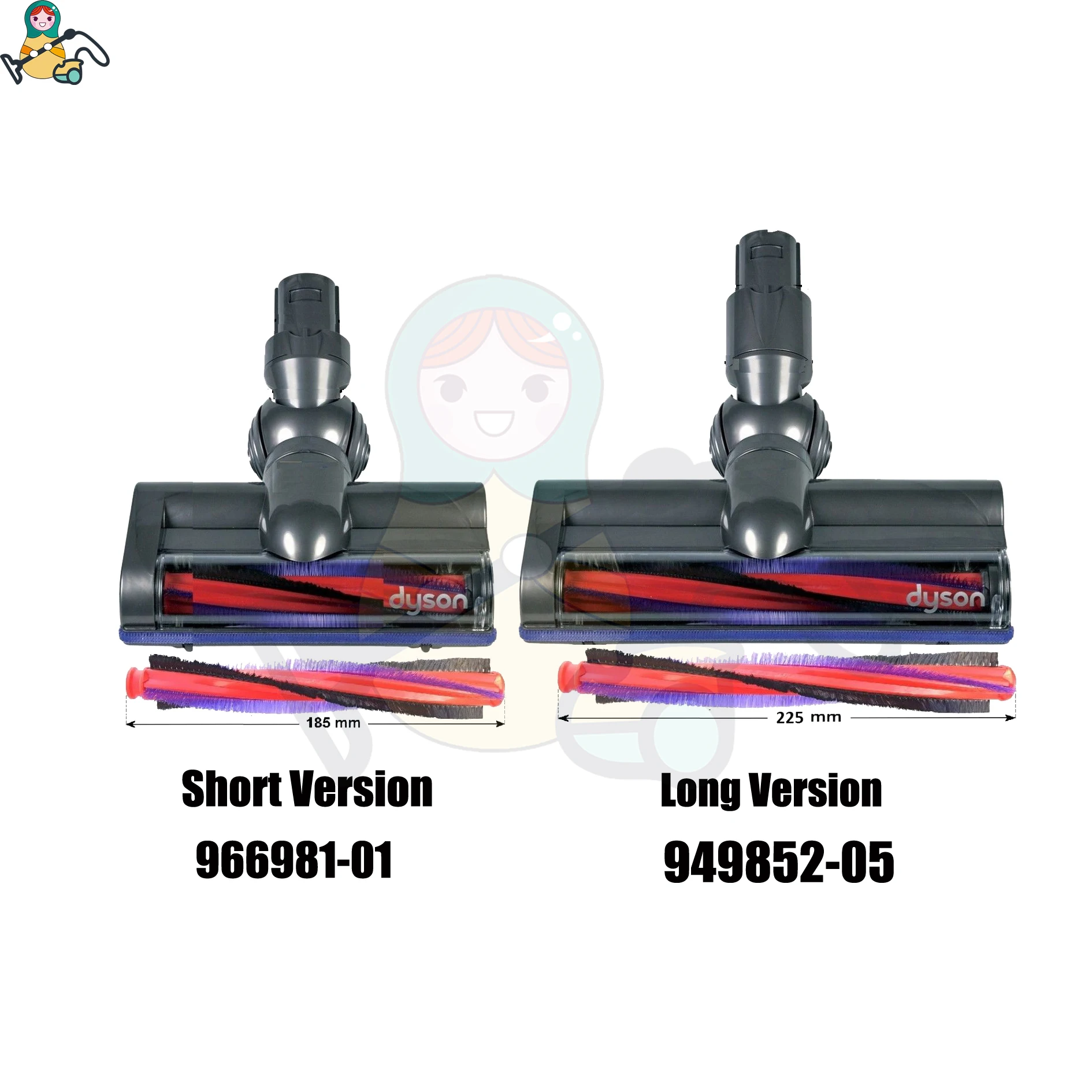 Сменная щетка с нейлоновой щетиной для Dyson V6 DC58 DC59 SV03 SV073 DC62 Brush 963830 01 02 запасные