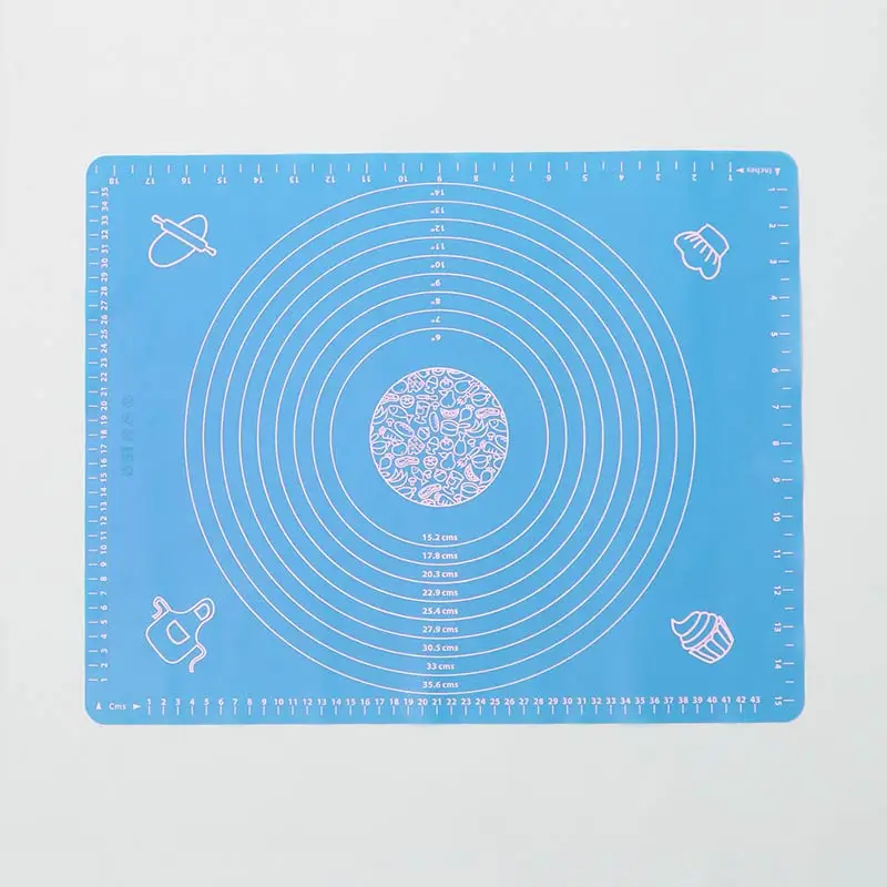 

Hot 1PC Rolling Mat Silicone Baking Mat Bakeware Liners Pastry Kneading Dough Pad Thickening Flour Rolling Scale Mat Baking