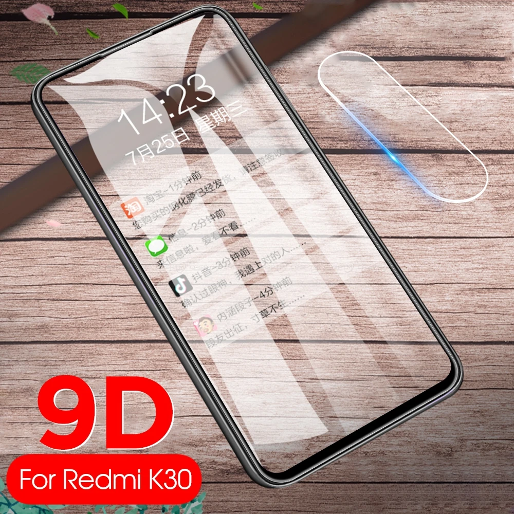 2 в 1 9D закаленное стекло для Redmi Note 8 pro 8T защита экрана и объектив камеры