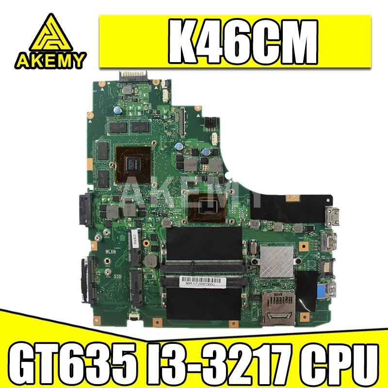 

AKemy K46CM Laptop motherboard for ASUS A46C S46C E46C K46CB K46CM mainboard i3 CPU GT635M-2GB