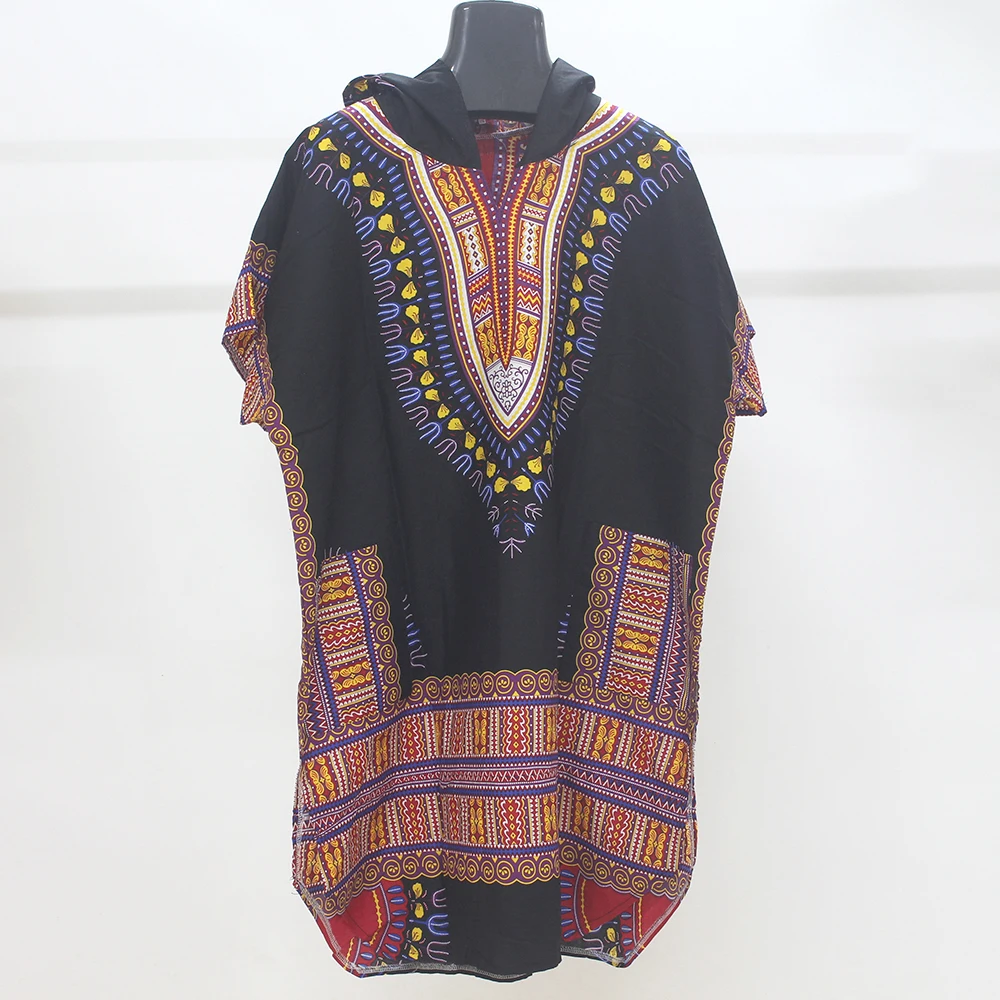 Новинка 2020 одежда Дашики 100% хлопок унисекс Свободная рубашка с принтом толстовки