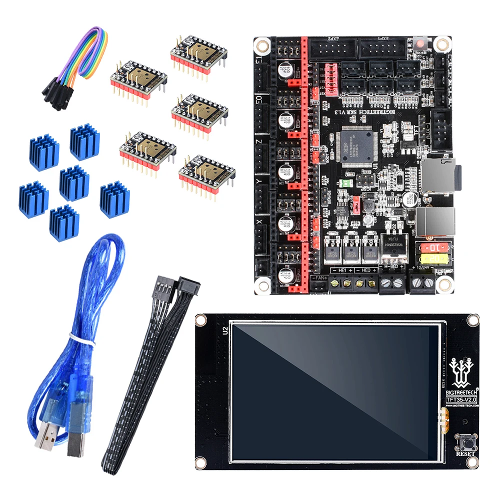 BIGTREETECH СКР V1.3 32-битный контроллер с TFT35 V2.0 Сенсорный экран TMC2209 V1.1 5 шт. Драйвер набор солнечных панелей 3D-принтеры доска TMC2208