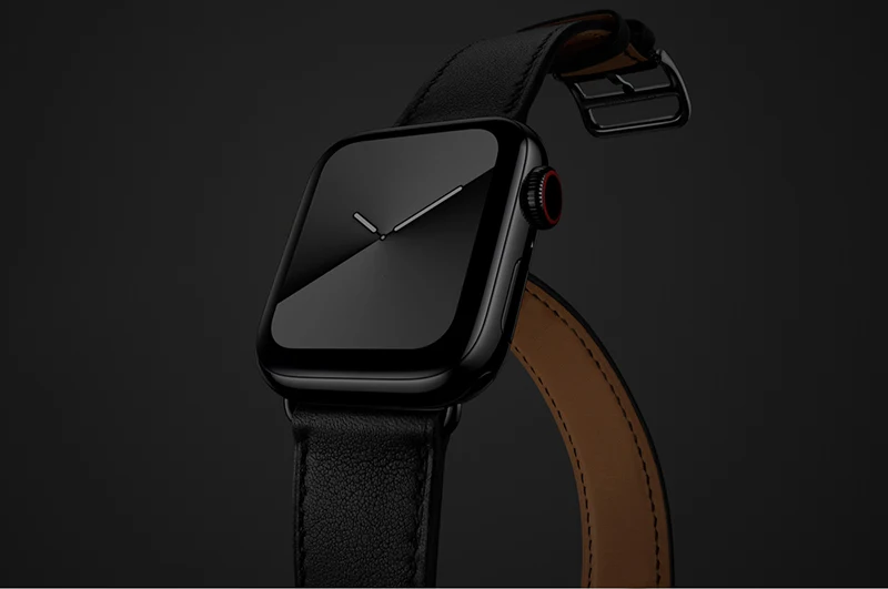 Новейший ремешок из натуральной кожи для Apple Watch Series 5 4 40 мм/44 мм ремешок для часов браслет для Apple Watch Series 3 2
