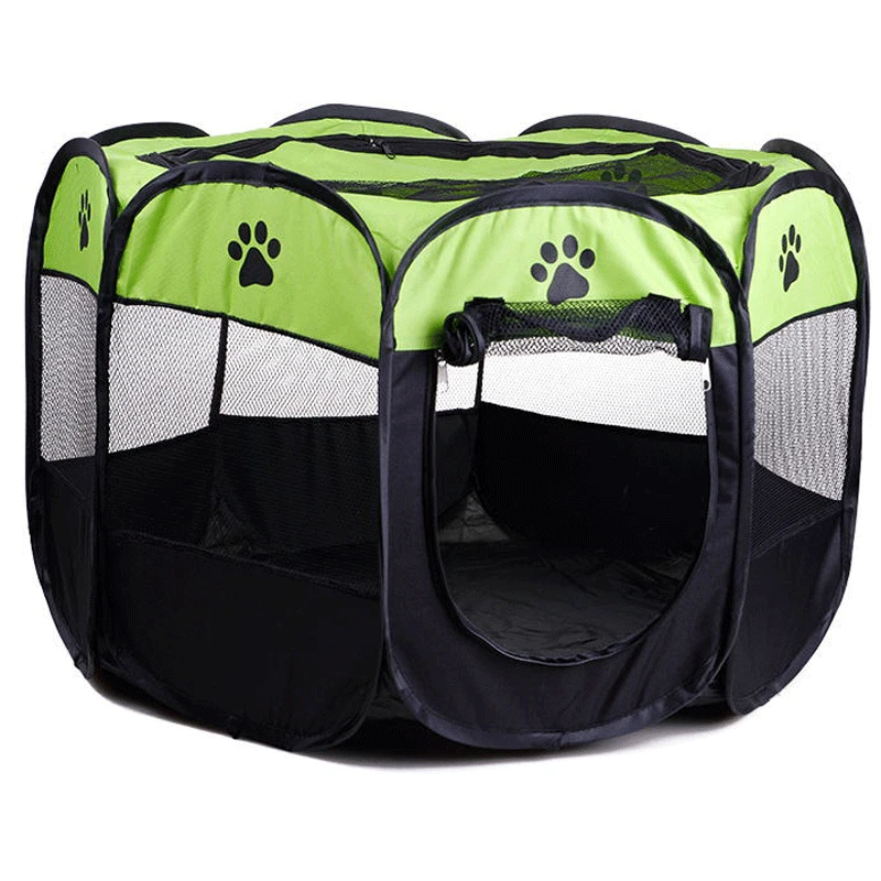 

Водонепроницаемая и устойчивая к царапинам клетка для кошек и собак товары для домашних животных комната для доставки кошек складной восьмиугольный забор Ткань Оксфорд для комнаты для домашних животных