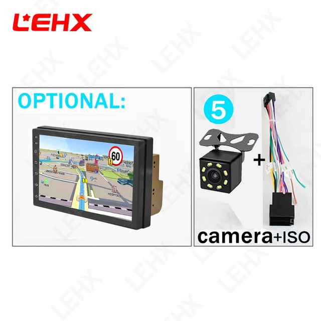 LEHX " автомобильный Android 8,1 автомобильный Радио Автомобильный gps навигатор мультимедийный видео плеер dvd для Volkswagen Nissan hyundai Kia toyata CR-V - Цвет: LE7015-ISO-CAM