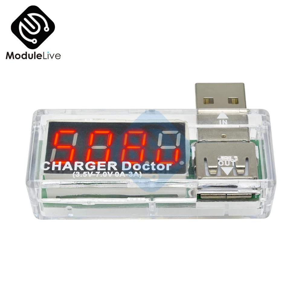 Новый цифровой дисплей мини USB измеритель напряжения тока тестер батареи