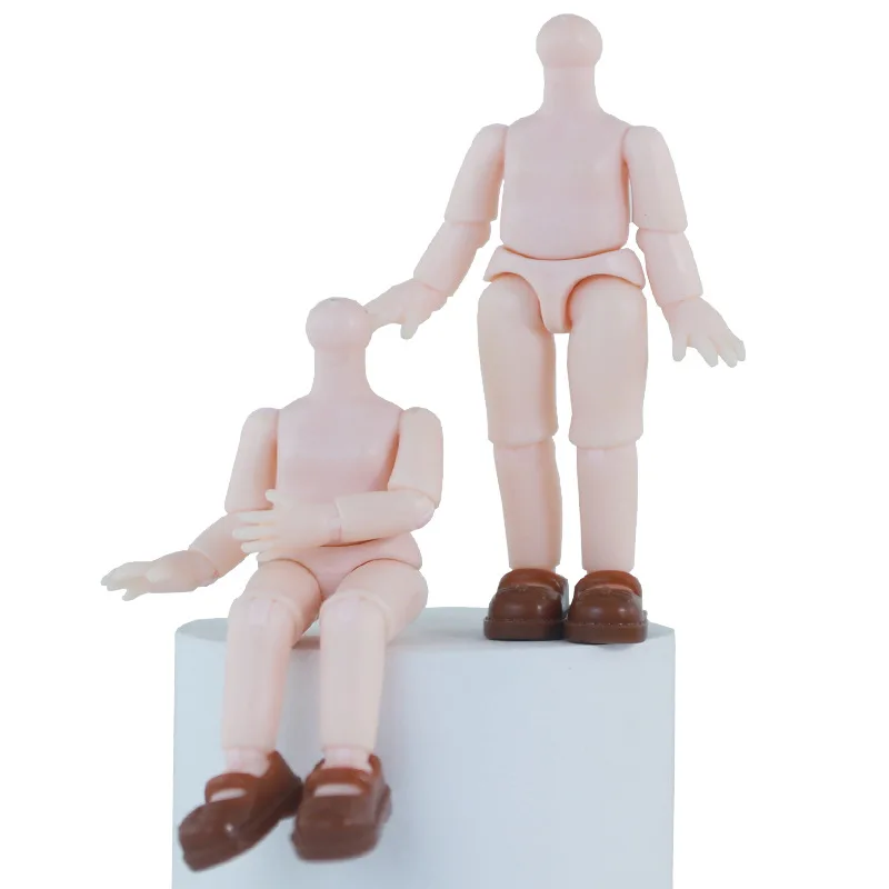 11 см высота 1/12 BJD OB11 универсальные аксессуары для тела 14 шарнир белая кожа DIY