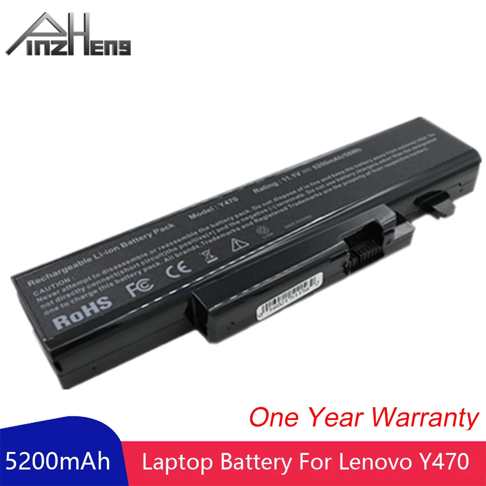 

PINZHENG Laptop Battery For Lenovo Y471A Y470A Y471 Y570G Y570 Y470P L10S6F01 For IdeaPad Y470 Y470A Replacement Laptop Bateria