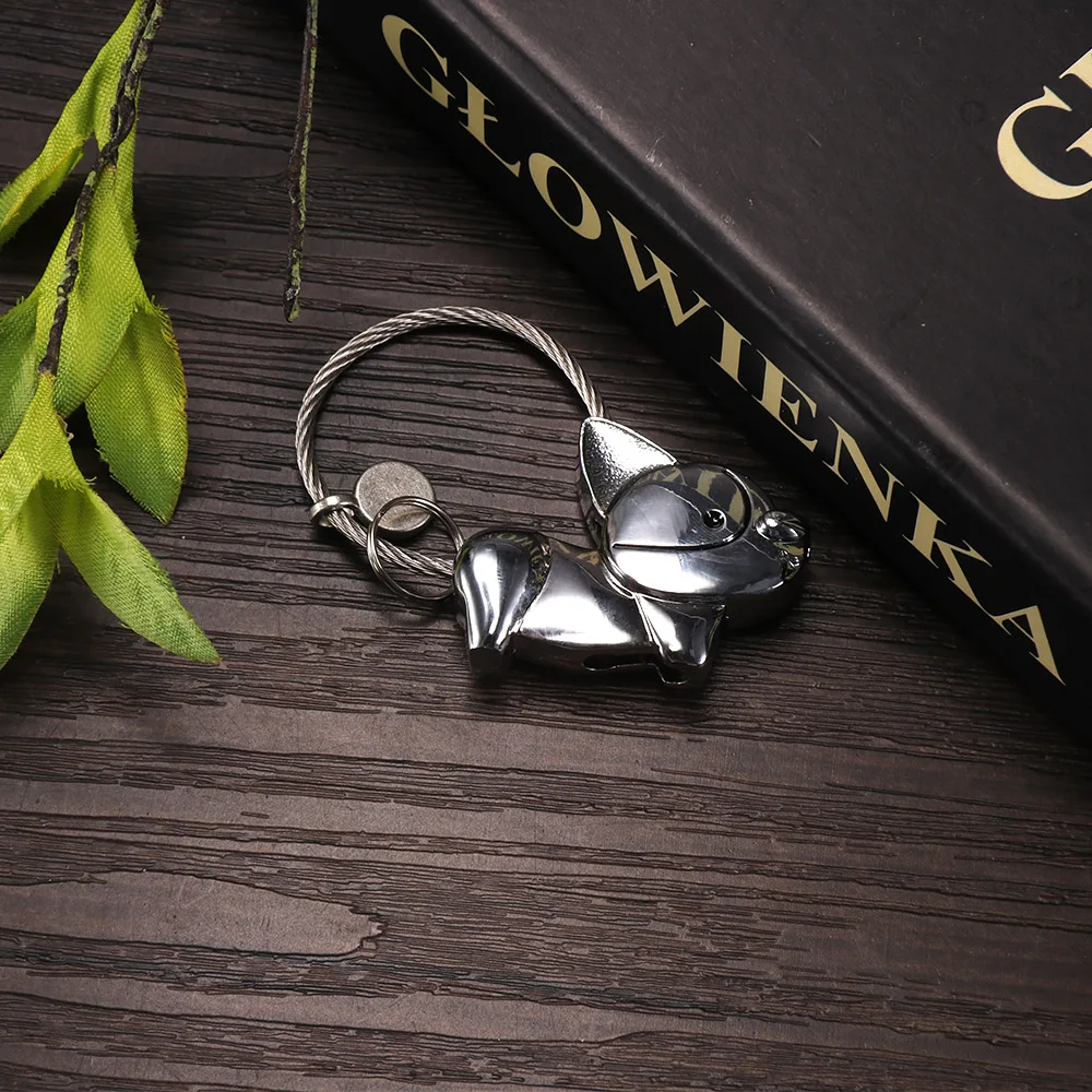 

High-Grade Key Ring Car Keyring Cartoon Corgi Key Chain Retro Keychain Classic Car Accessories