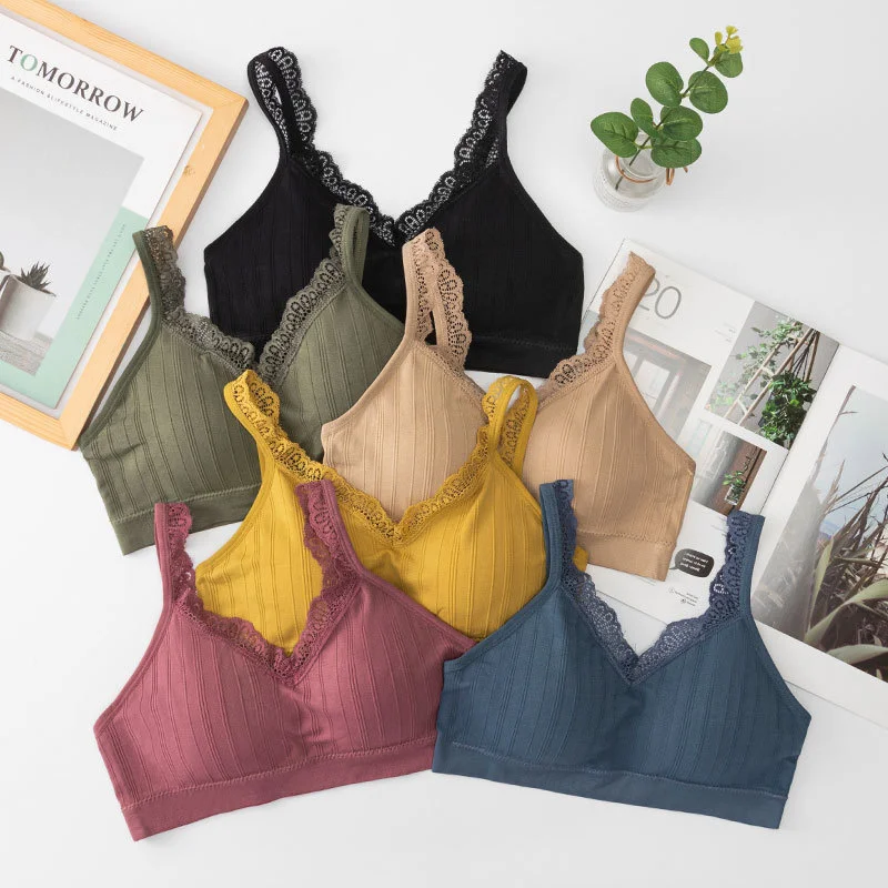 

Бюстгальтер женский бесшовный, кружевной, с эффектом пуш-апа, с открытой спиной