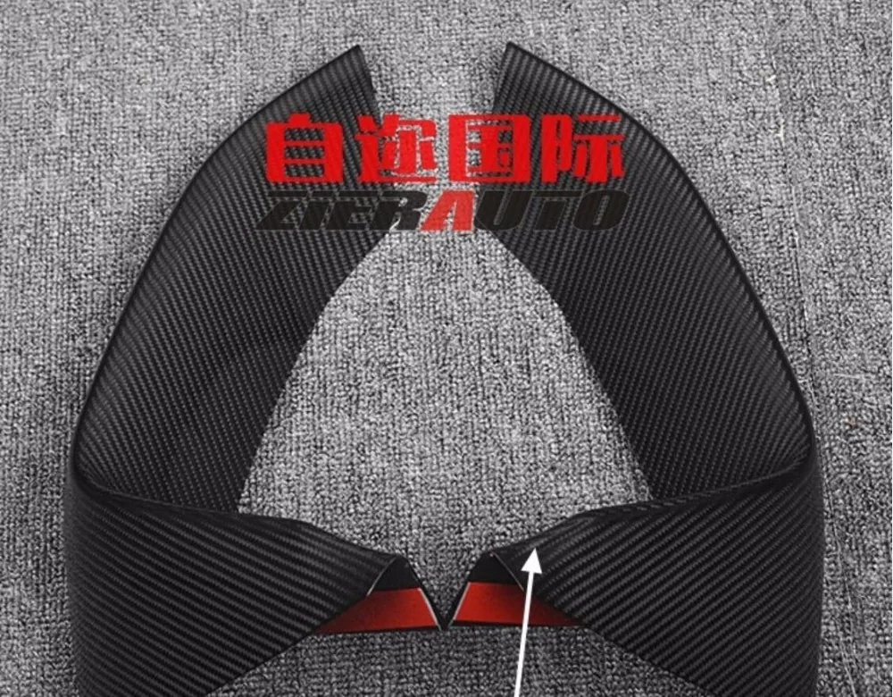 Углеродное волокно переднего бампера разветвители губы спойлер сторона фартуки