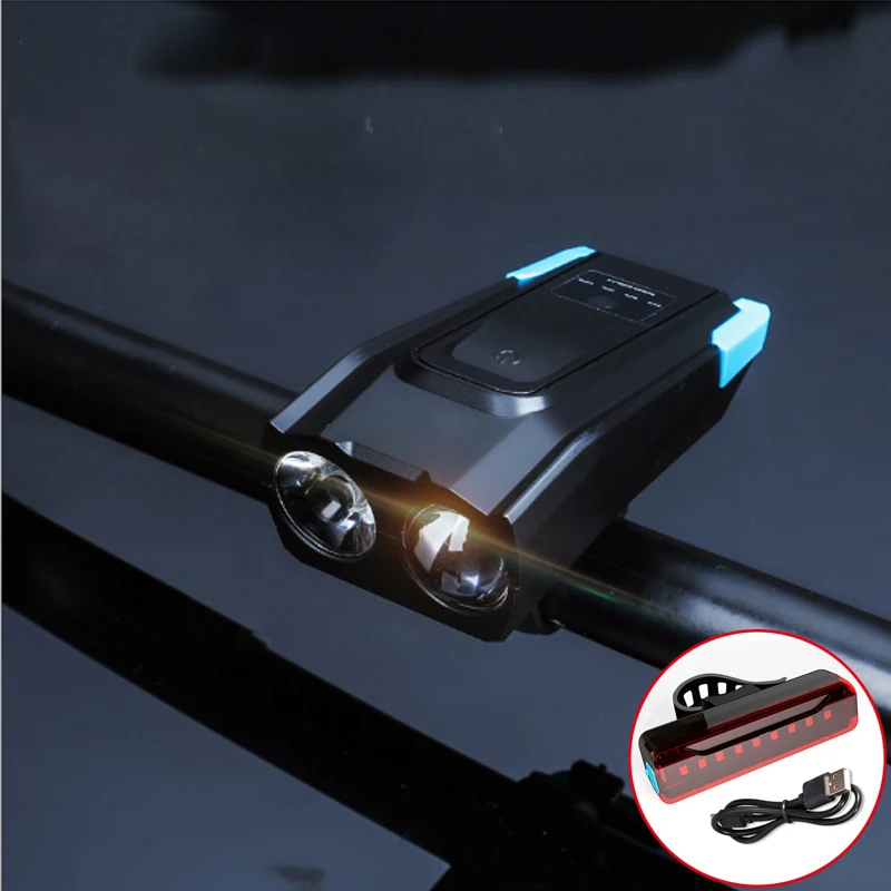 Велосипедная фара с usb зарядкой трубчатые фары 4000 мАч фонарь питания для езды