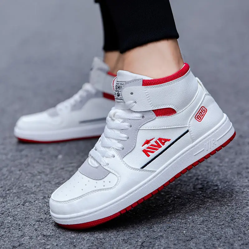 

Autumn Winter Men Fashion Casual Shoes High Top Sneaker Men Shoes High Quality Non-slip Walking Shoes Zapatillas Calzado Hombre