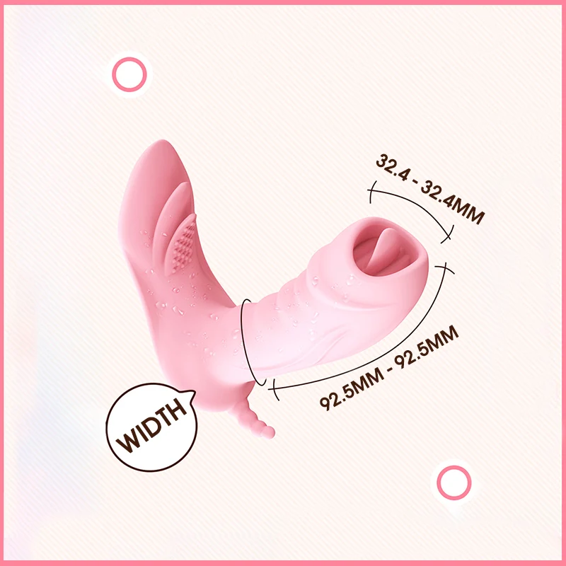 Вибратор точки G с нагревом Стимулятор клитора и вагины лизание языка трусики