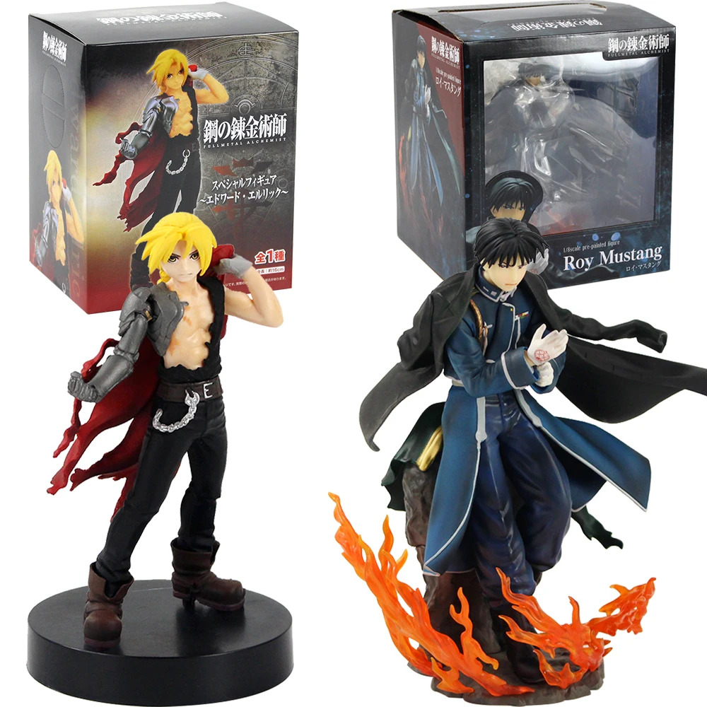 Цельнометаллические экшн фигурки алхимика Эдвард Элрик Рой Мустанг аниме