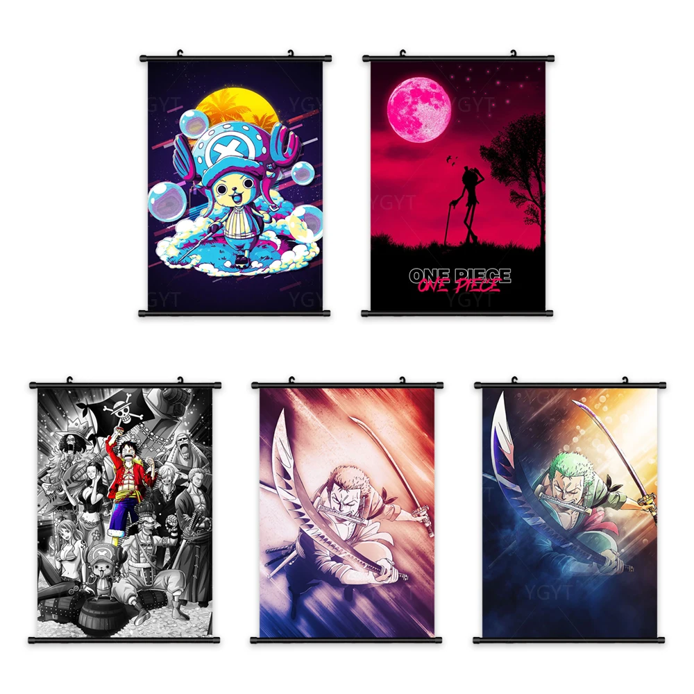 

Wall Artwork Canvas One Piece Pictures Modern Zoro Painting Printed Choba Poster Plastic Anime Hanging Scrolls Home Decoration