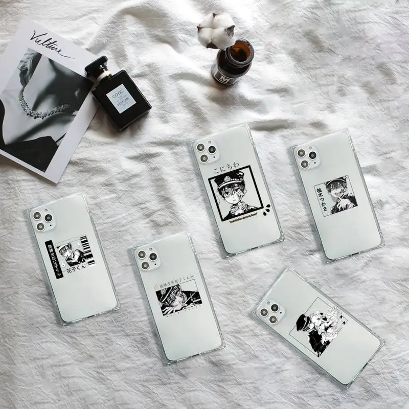 

Toilet bound Hanako Kun anime Phone Case Transparent for iPhone 7 8 11 12 se 2020 mini pro X XS XR MAX Plus