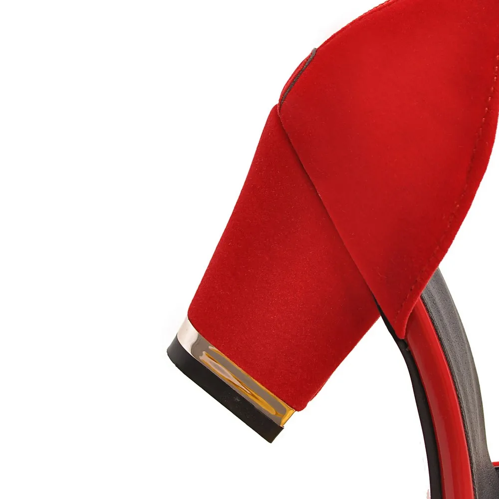 Высокие босоножки Женские туфли лодочки Новые модные из мягкой синтетической