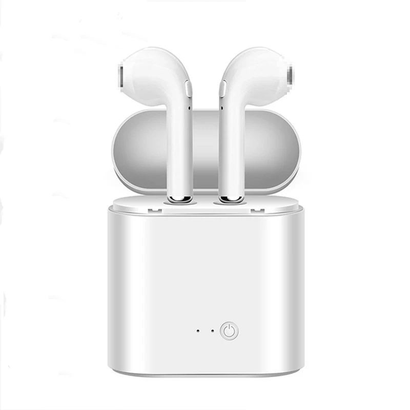 white I7s TWS Earp беспроводные Bluetooth наушники спортивные стерео наушники Bluetooth гарнитура с зарядным устройством для всех смартфонов Auriculares - Цвет: white