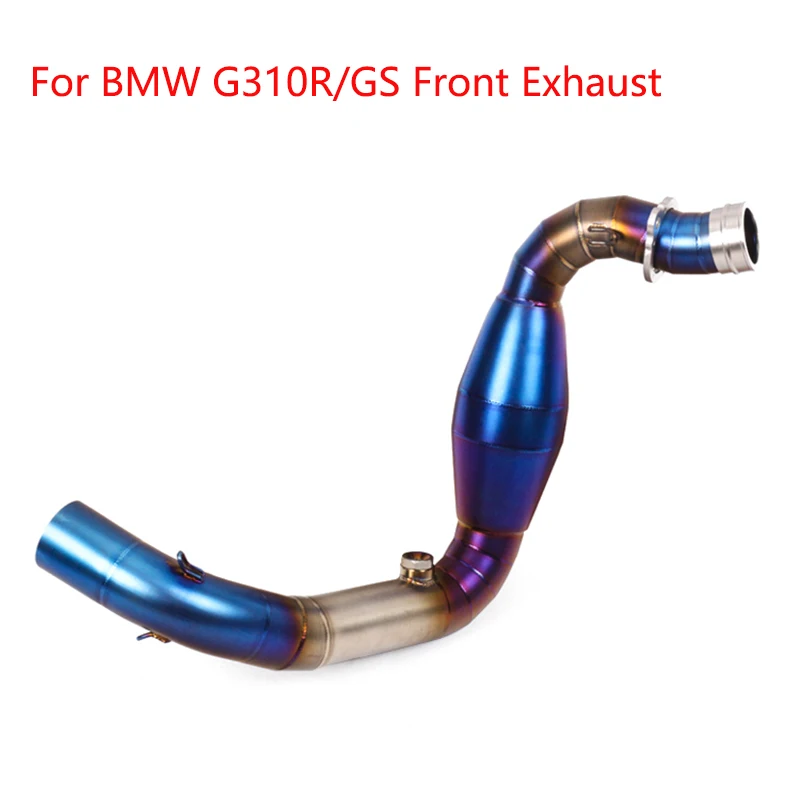 

Motorcycle Exhaust Slip On For BMW G310R/G310GS Front exhaust Middle Contact Pipe Muffler 2017 20182019