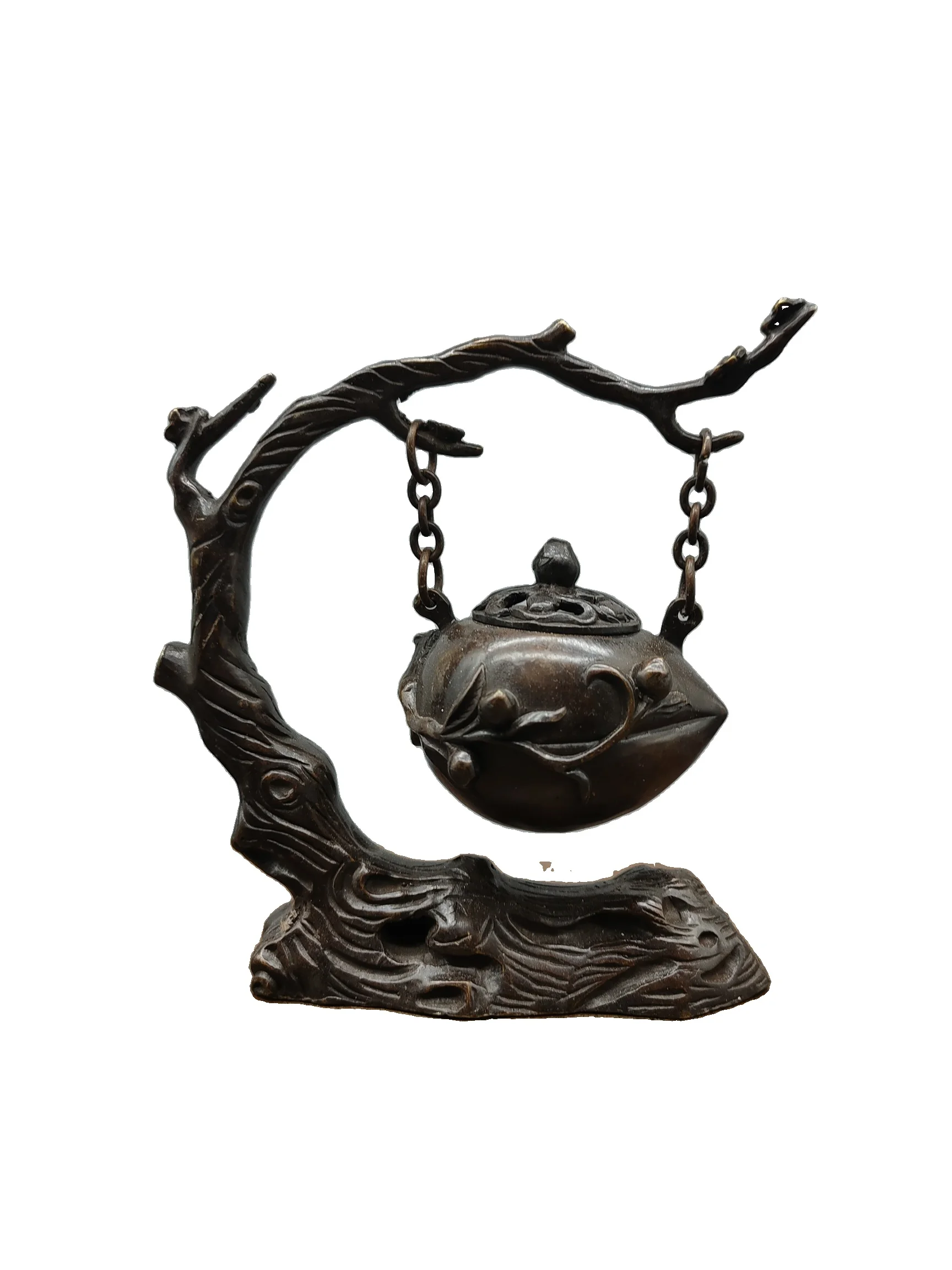 

Laojunlu Antique Bronze Collection Pine Tree Hanging Stove Imitation Antique Bronze Masterpiece Collection Of Solitary Chinese
