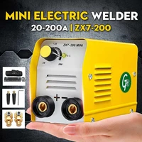 220v handheld mini mma electric stick welder zx7 200 insulated electrode inverter arc force metal welding machine portable tool