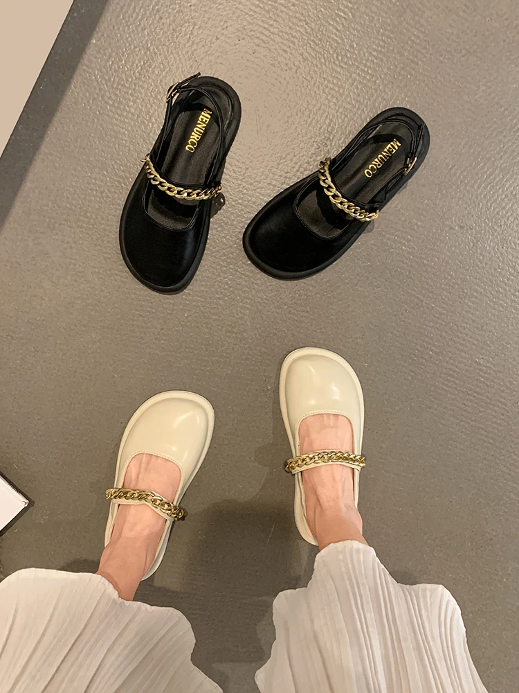 

Сандалии женские в ретро стиле, Нескользящие туфли с цепочкой и пряжкой, римские сандалии, лето 2021