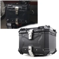universal 45l aluminum alloy x type tail box electric motorcycle trunk quick removal storage luggage trunk tail box thickening