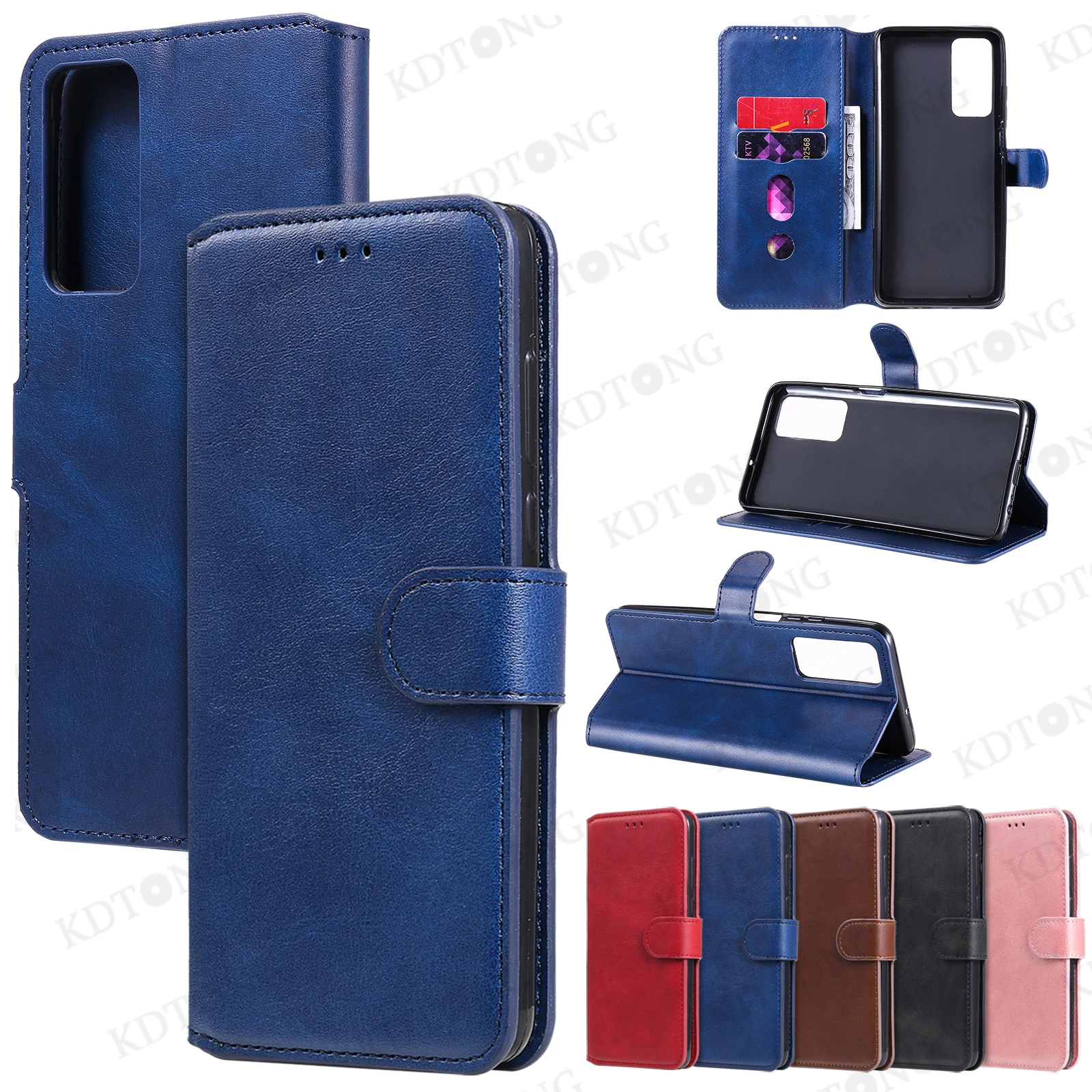 

luxury Retro Flip Leather Card slot Phone Case For HUAWEI Honor 7A 8A 8S 9C 9S 9X 9 10i 10 X 20 20E 20i 30S Play 9A Wallet Cover
