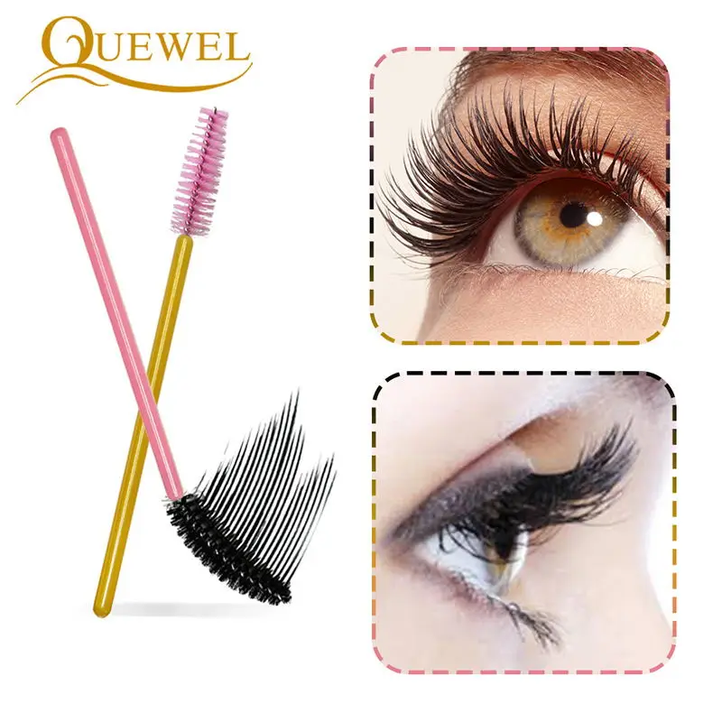 

Quewel Disposable Eyelash Extension Brushes Eyebrow brush Mascara Wand Applicator Lashes Cosmetic Personal Make Up Brushes Tools