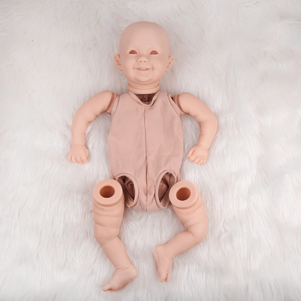 

Hoomai 20 "Smiley Emilia Reborn Doll Kit Very Soft Hands Unpainted Unfinished Doll Parts DIY