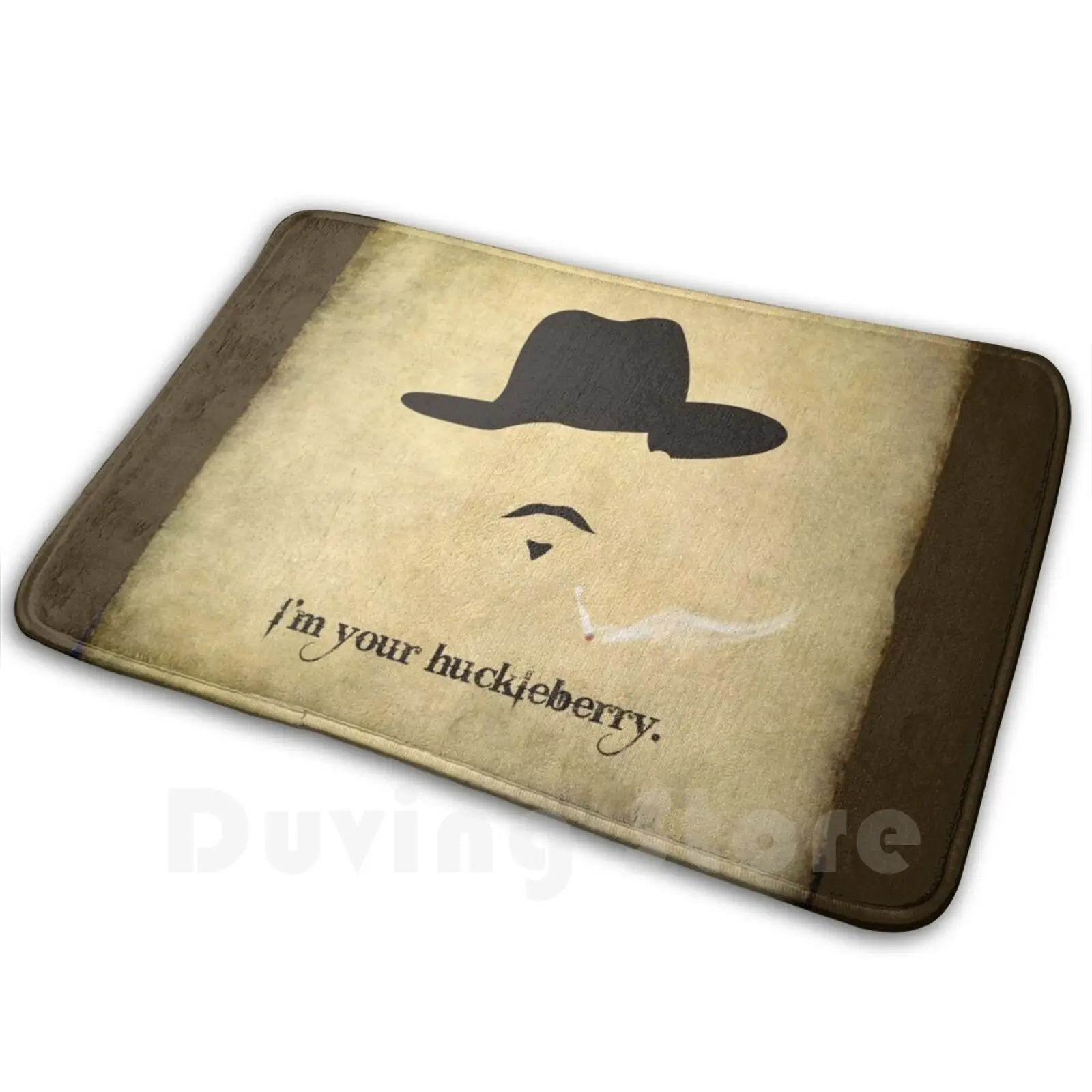 

Коврик для коврового покрытия Huckleberry, мягкий нескользящий коврик с надписью «Doc Holliday надгробие», «Im Your Huckleberry», «Дэйзи Джонни»