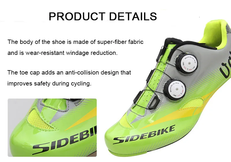 Sidebike/велосипедная обувь из углеродного волокна; Ультралегкая обувь для шоссейного велосипеда; дышащие кроссовки; велосипедная обувь Zapatilla De Ciclismo