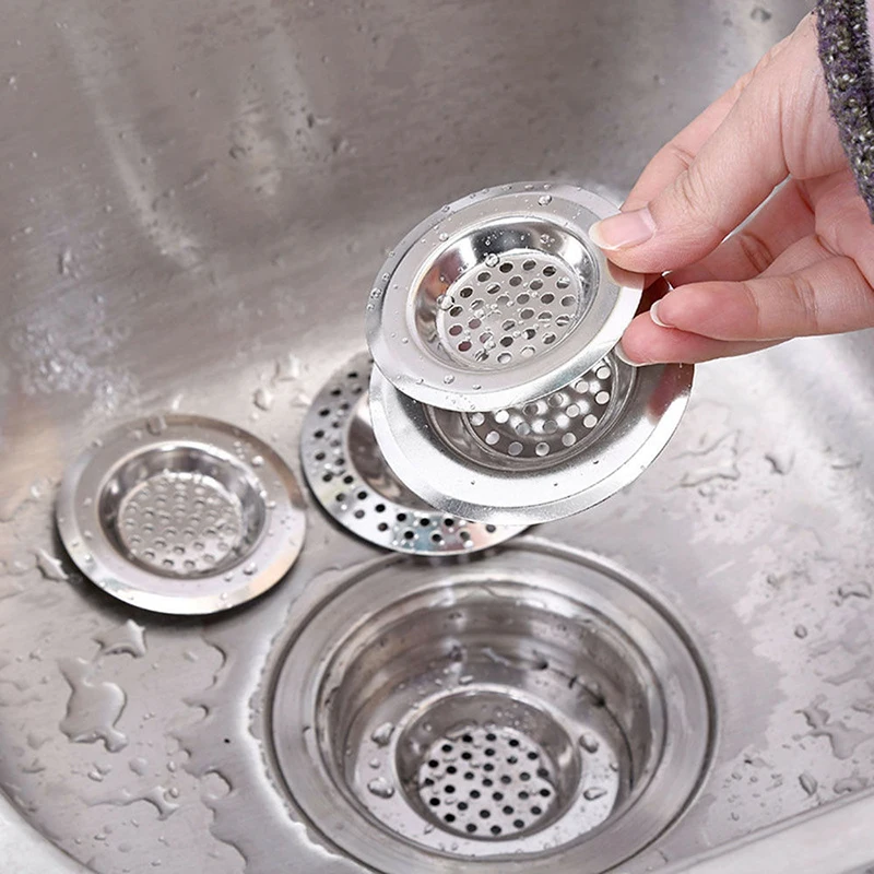 

New Stainless Steel Kitchen Sink Strainer Cover for Bath Drain Drainer Strainer Basin Water Sink Filter Cover Sinkhole