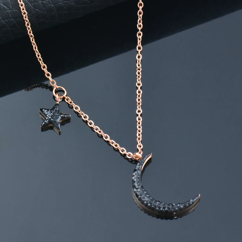 LEEKER Square stainless steel necklaces rose gold color link chain neckalce jewelry for women gift girlfriend boho 307 K2 | Украшения и