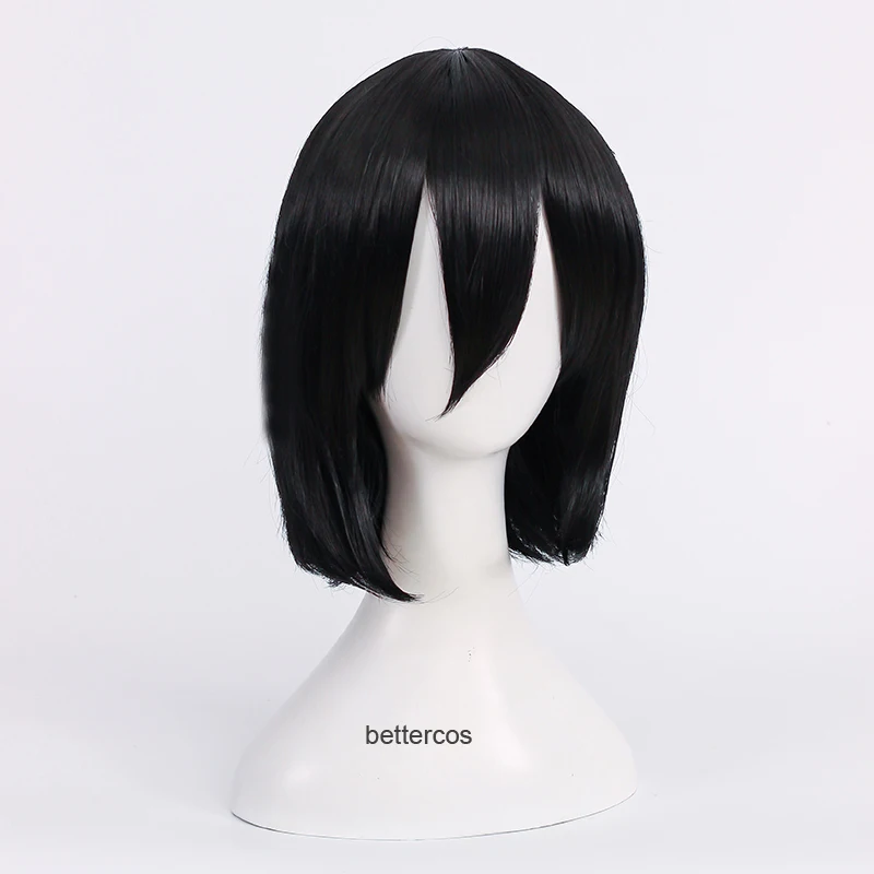 Парик для косплея из атаки на Титанов термостойкий синтетический с короткими