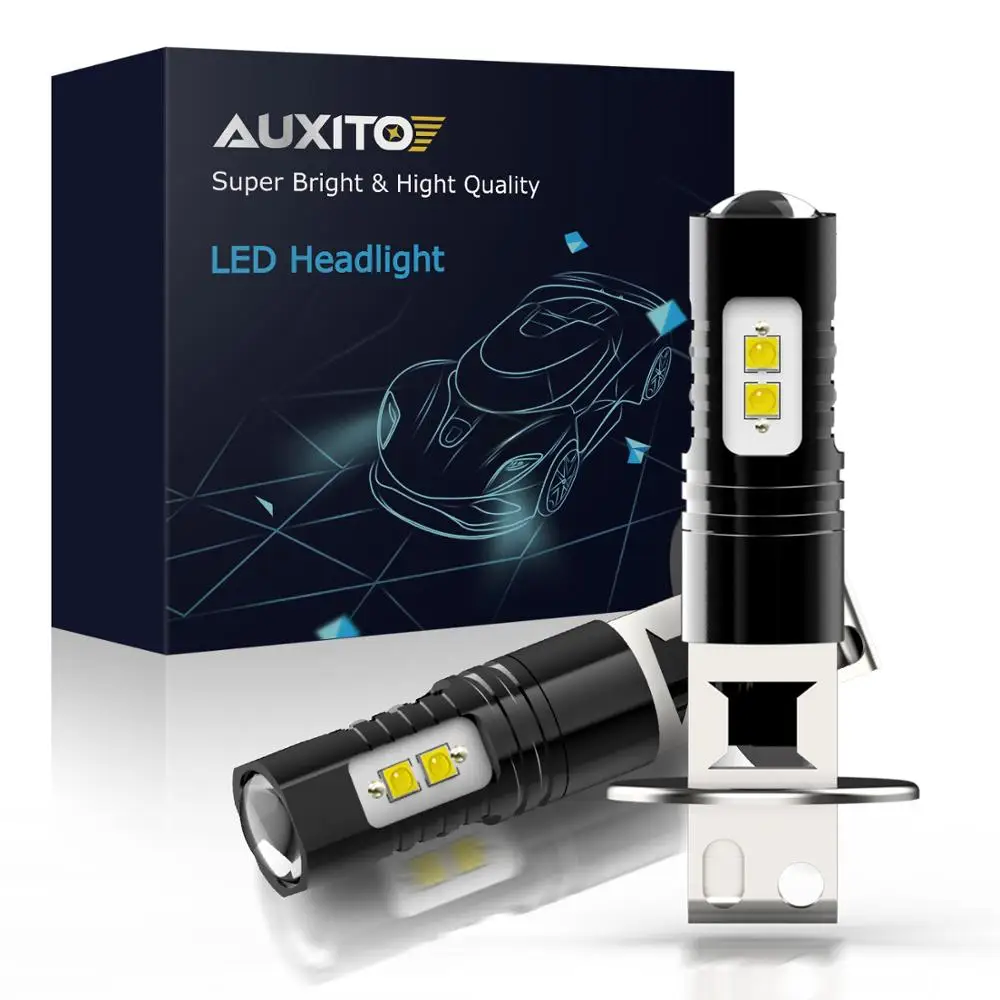 Светодиодный противотуманный фонарь для автомобиля 2 шт. H3 Play and Plug белые