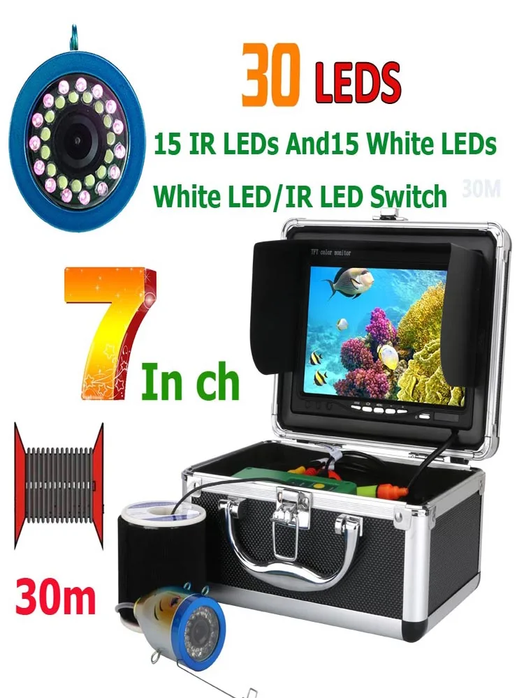 Камера-эхолот GAMWATER, рыболокатор, 7 дюймов...