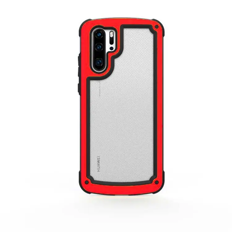Роскошный противоударный полный чехол силиконовый чехол для huawei P30 Pro P20 mate 20 Прозрачные телефонные чехлы P30 P20 mate 20 Lite мягкий чехол - Цвет: Red