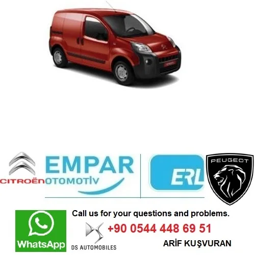 Оригинальный передний резиновый комплект для ржавчины CITROEN NEMO VAN коммерческий 2008-