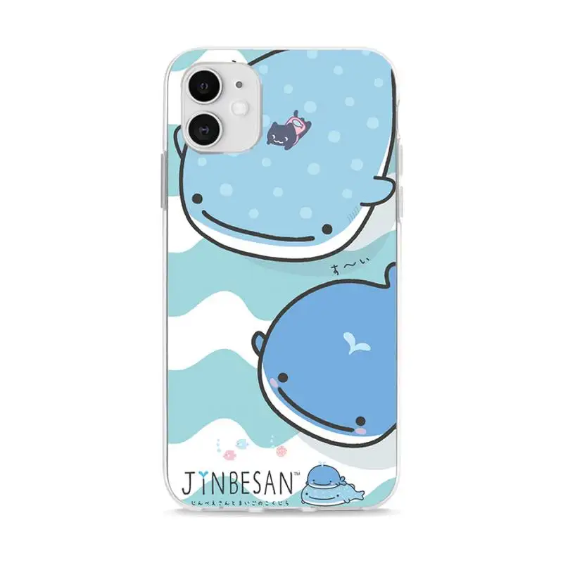 

Cute Blue Whale Phone Case For Iphone 11 X XS Of High Quality Transparent TPU Cover Of models Cases