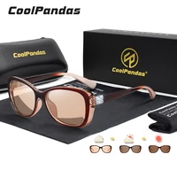 coolpandas fashion women sunglasses polarized glasses photochromic females chameleon eyewear anti glare lunette de soleil femme
