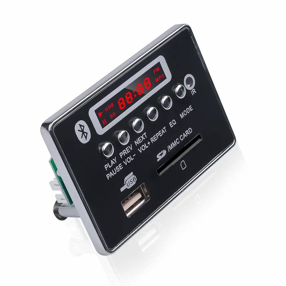 12 В декодер плата комплект аудио легко управлять Bluetooth MP3 Led печатная для USB