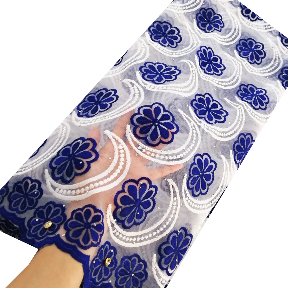 Африканская Кружевная Ткань 5 ярдов африканская молочная кружевная ткань