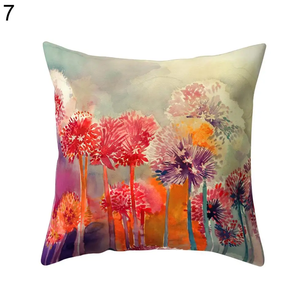 Современная разноцветная искусственная диванная подушка для кровати чехол