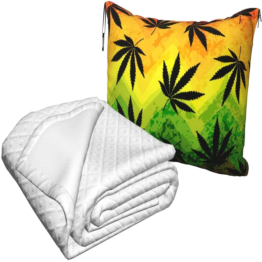 comprar Pote Folhas De Viagem Travesseiro Cobertor Dois-em-um Mochila Cinta E Compacto Avião Saco Cintura Suporte 60x43 Polegadas