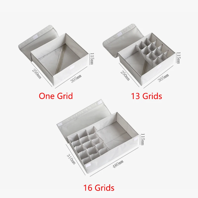 

Folding Oxford cloth Underwear Organizer Bra Panty Underwear Storage Box for Dormitory Bedroom Drawer Closet Organizer Washable