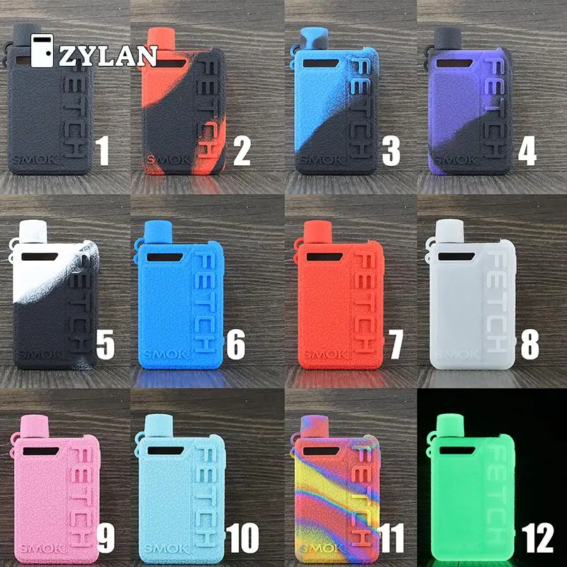 

ZYLAN Silicone Case For Smok Fetch 40w Pod Vape Texture Skin Cover Sleeve Wrap Shell Gel Shiel Lodge Pouch Hull Damper